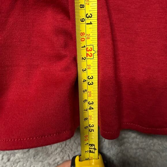 Vintage Studio 1 Petite Dress Women's 14P Red and Black Sleeveless Mini - Picture 5 of 7